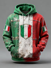 Sweat à capuche décontracté imprimé italien pour hommes